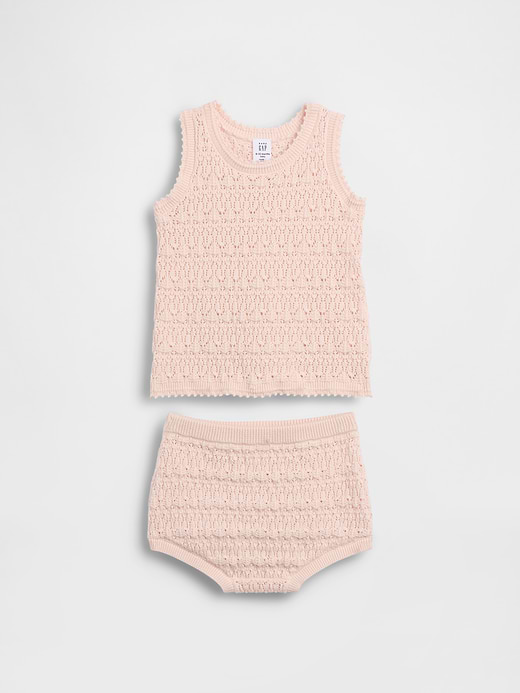 Gap Baby Crochet Stripe Tank Outfit Set — photo 1