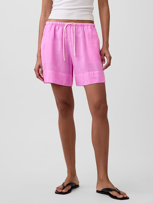 Gap 6" Linen-Blend Easy Shorts — photo 3