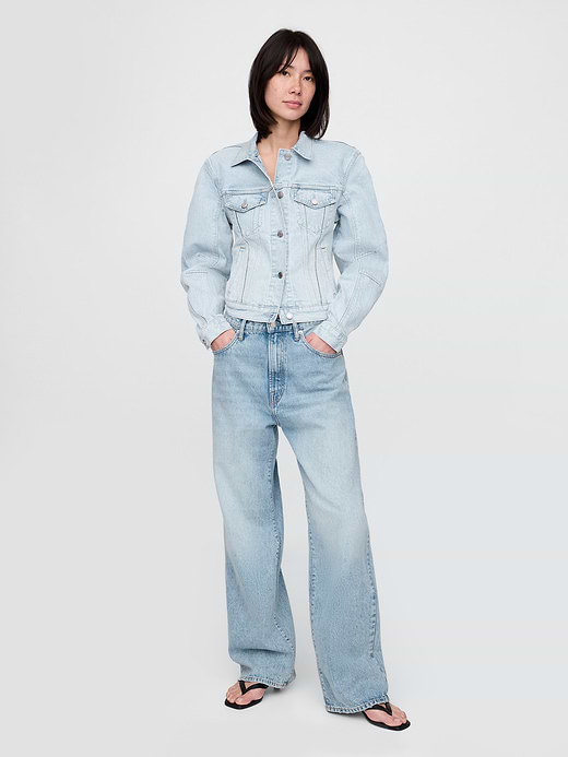Gap Barrel-Sleeve Icon Denim Jacket — photo 3