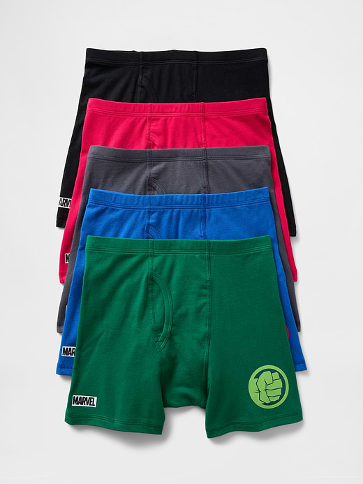 Gap Kids Organic Stretch Cotton Solid Boxer Briefs (5-Pack) — photo 1