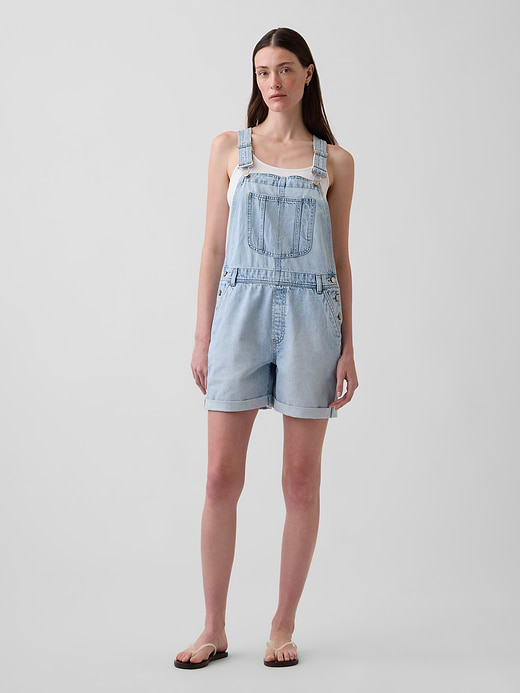 Gap '90s Loose Denim Shortalls — photo 1