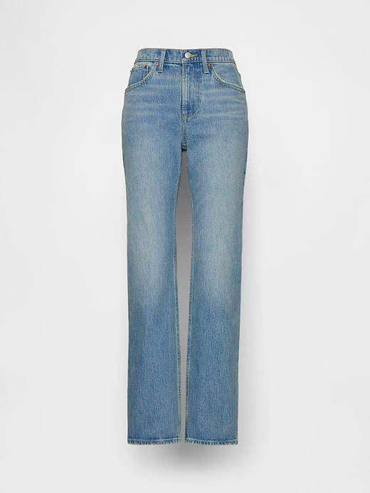 Gap Mid Rise Relaxed Straight Jeans — photo 6