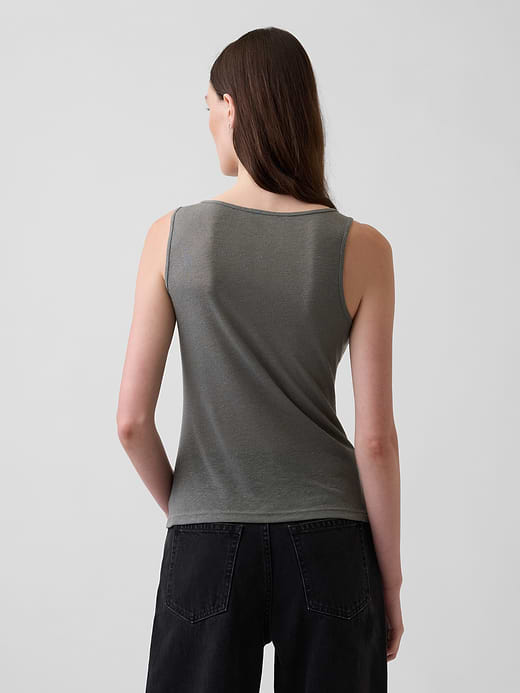Gap Linen-Blend Tank Top — photo 4
