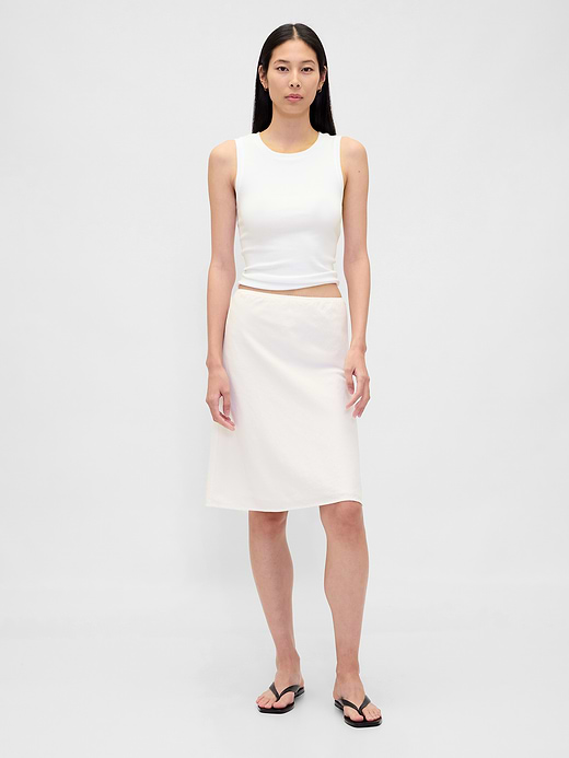 Gap Linen-Blend Bias-Cut Skirt — photo 1