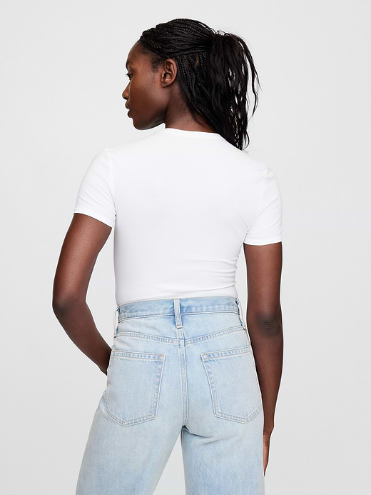 Gap CloseKnit Jersey T-Shirt Thong Bodysuit — photo 4