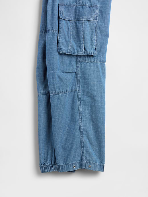 Gap Kids Denim Baggy Cargo Joggers — photo 6