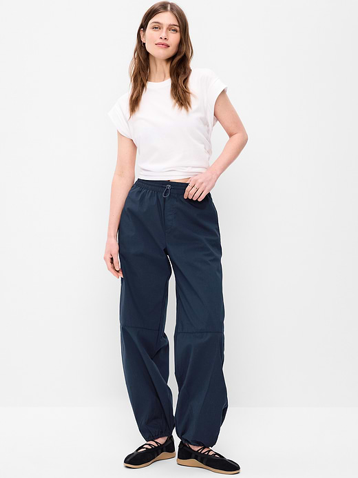 Old Navy Lightweight Pull-On Poplin Balloon Pants — photo 1