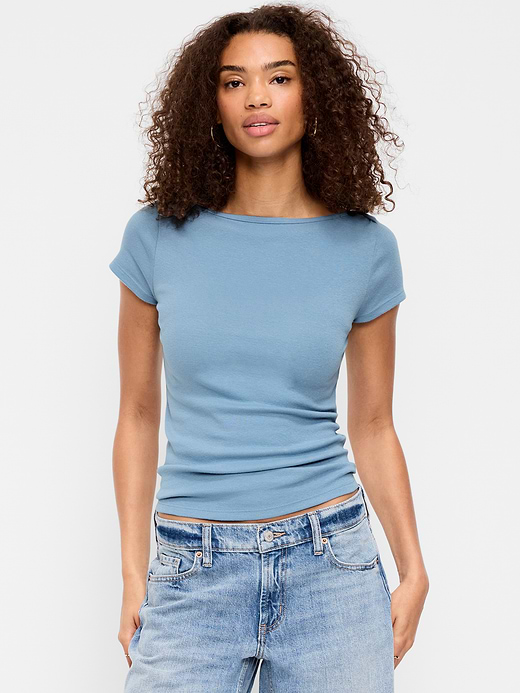 Old Navy Snug Boatneck T-Shirt — photo 1