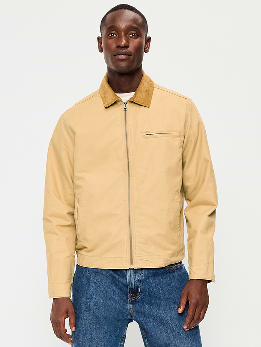 Old Navy Cropped Canvas Barn Jacket