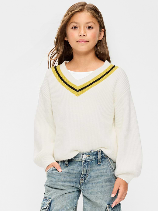 Old Navy Cropped V-Neck Sweater for Girls — photo 1