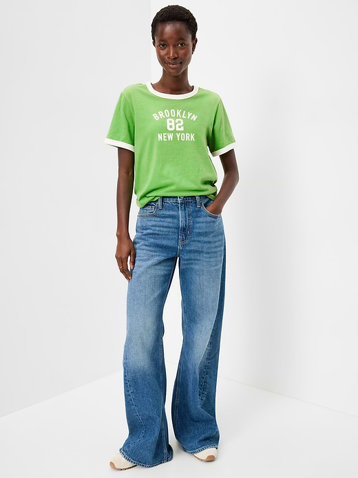 Old Navy EveryWear Crew-Neck Graphic Ringer T-Shirt — photo 4