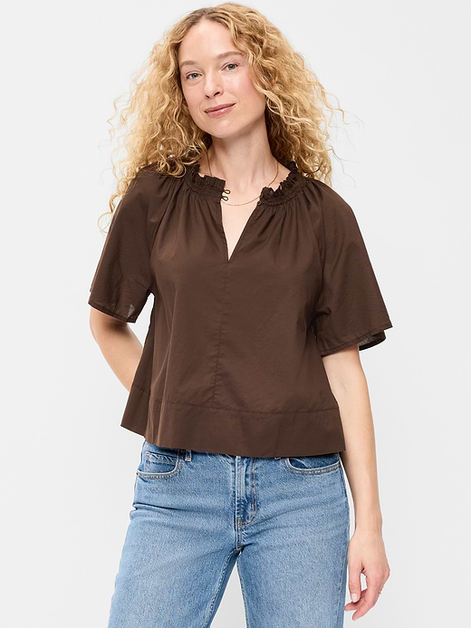 Old Navy Loose Short-Sleeve Striped Top — photo 1