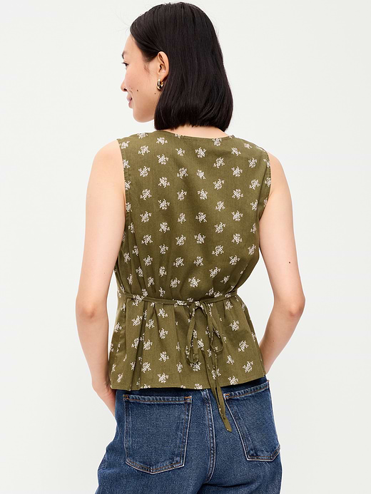 Old Navy Sleeveless V-Neck Tie-Back Top — photo 3