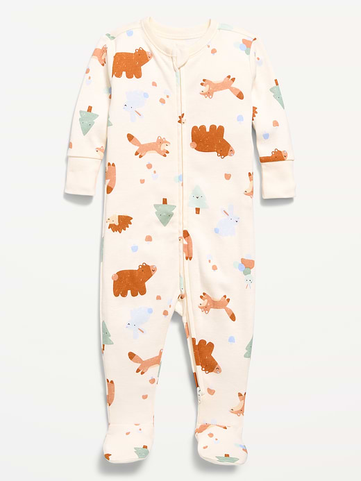Old Navy Snug-Fit 2-Way-Zip Sleep & Play Footed One-Piece for Baby — photo 1