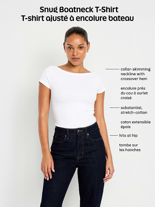 Old Navy Snug Boatneck T-Shirt — photo 5