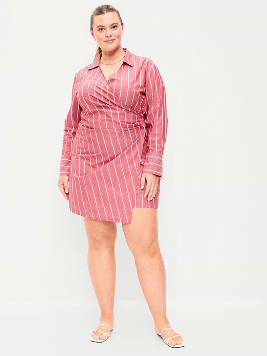 Old Navy Wrap Mini Shirt Dress — photo 9
