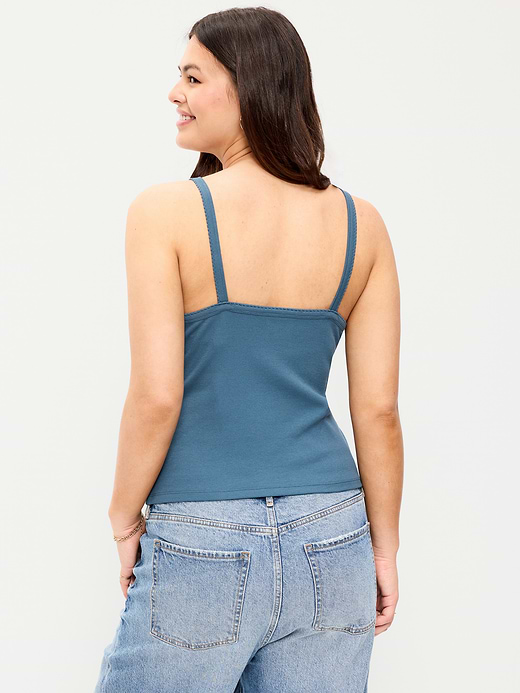 Old Navy Button-Front Cami Tank Top — photo 7