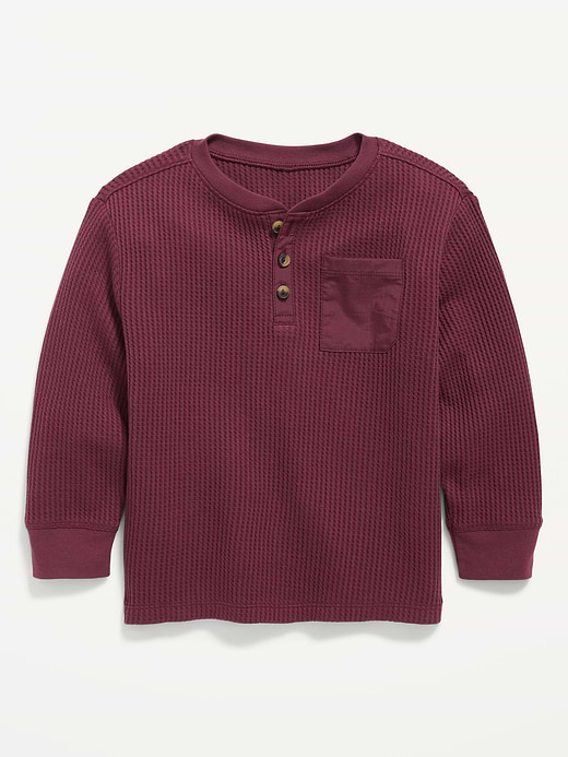 Old Navy Long-Sleeve Waffle Knit Henley T-Shirt for Toddler Boys — photo 1