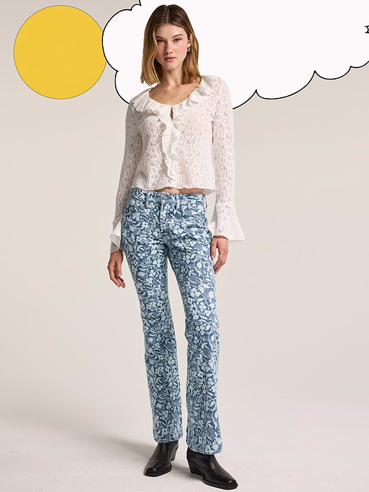 Old Navy Old Navy x Anna Sui Slim Boot Cut Jeans