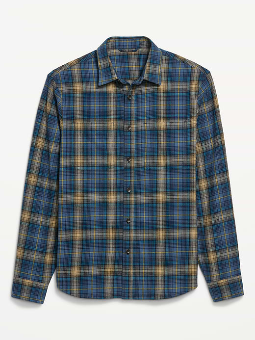 Old Navy Relaxed Long-Sleeve Flannel Pocket Shirt — photo 5