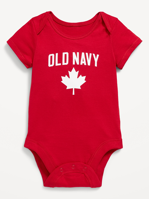 Old Navy Unisex Short-Sleeve Canada Logo-Graphic Bodysuit for Baby — photo 1