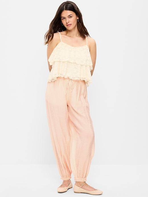 Old Navy High-Waisted Sheer Chiffon Harem Pants — photo 6