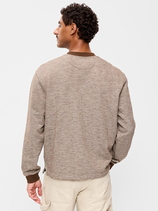 Old Navy Workwear Fleece Henley T-Shirt — photo 3