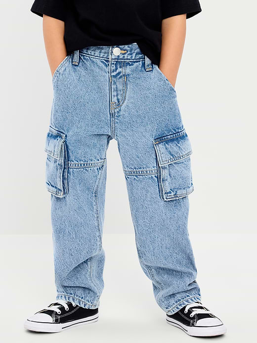 Old Navy Super Baggy Barrel-Leg Cargo Jeans for Toddler Boys — photo 3