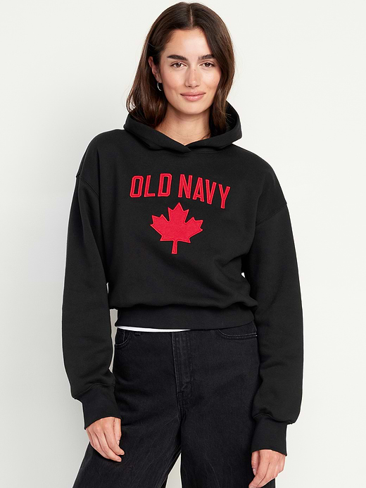 Old Navy Oversized Canada Logo-Graphic Hoodie