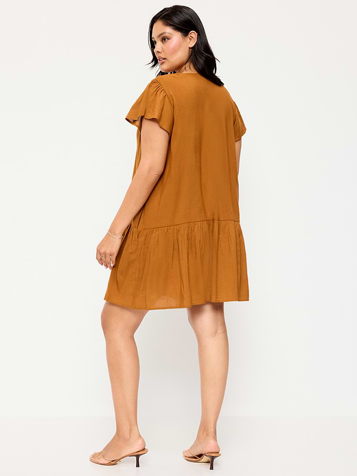Old Navy Flutter-Sleeve Mini Swing Dress — photo 11