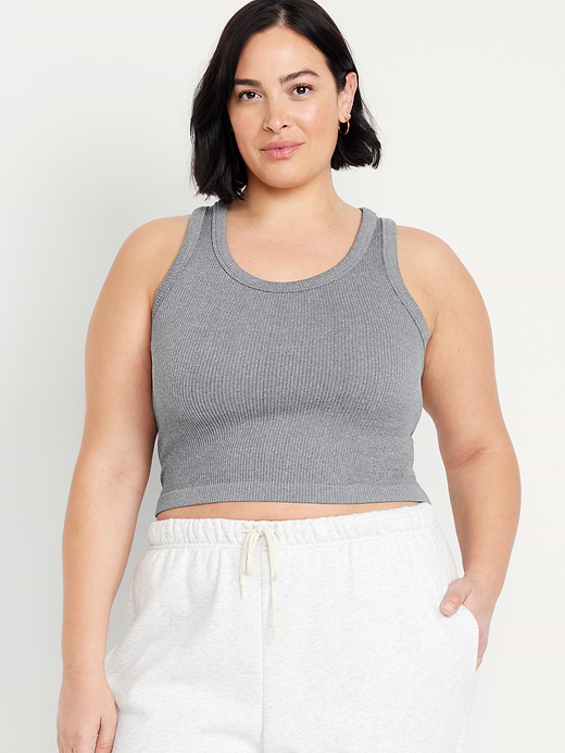 Old Navy Exhale Seamless Fitted Rib Tank — photo 8