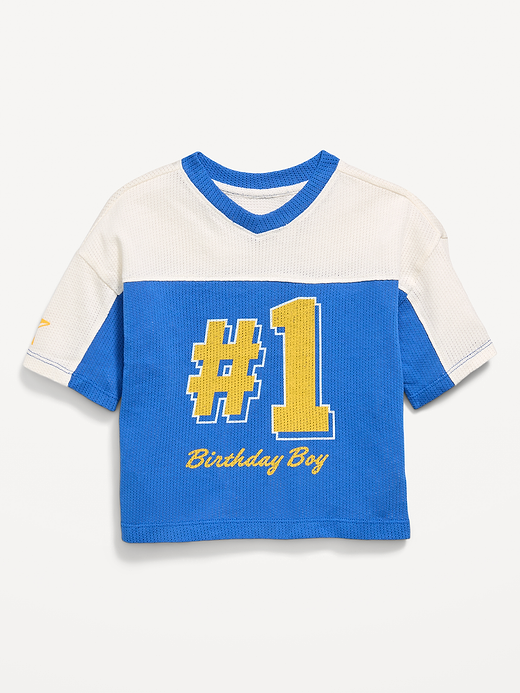 Old Navy Oversized Mesh Graphic Football T-Shirt for Toddler Boys — photo 3