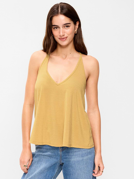 Old Navy Strappy-Back Shimmer Swing Tank Top — photo 1
