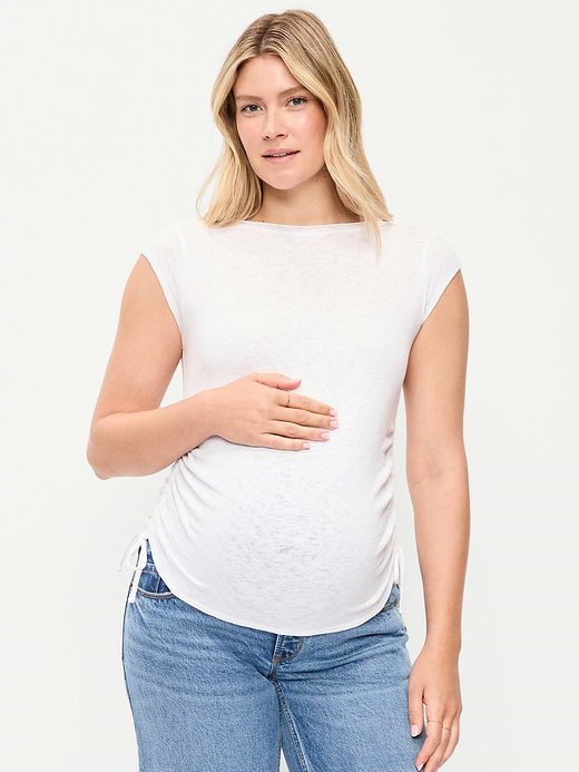 Old Navy Maternity Side-Cinch Jersey Top — photo 1