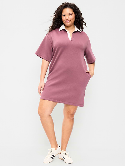 Old Navy Bounce Fleece Short-Sleeve Polo Dress — photo 6