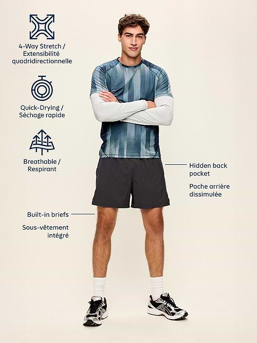 Old Navy Performance Vent Run Shorts -- 5-inch inseam — photo 6
