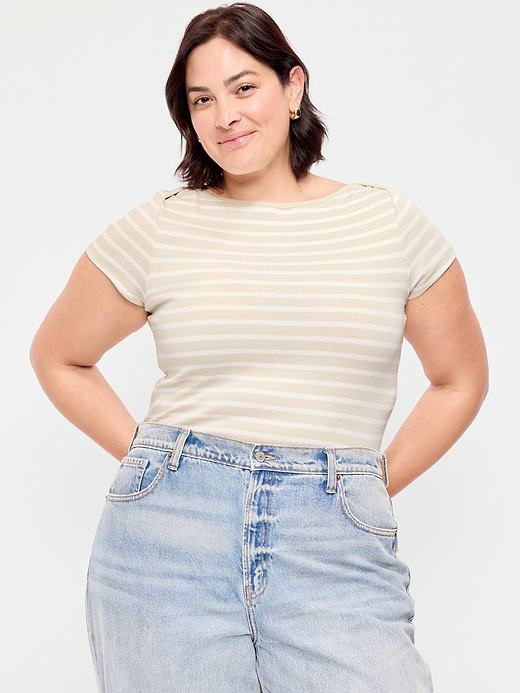 Old Navy Snug Boatneck T-Shirt — photo 8