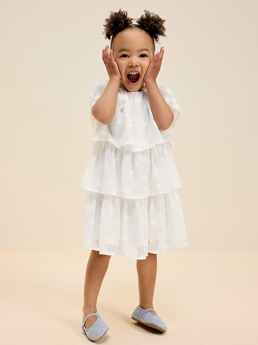 Old Navy Birthday Short-Sleeve Tulle Tiered Dress for Toddler Girls — photo 1