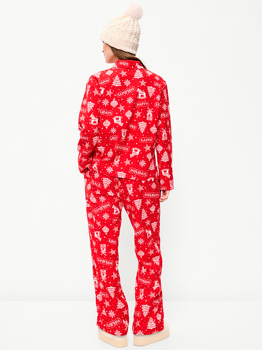 Old Navy Printed Flannel Pajama Pant Set for Women — photo 3