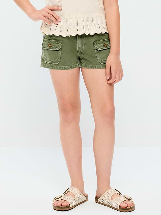 Old Navy Low-Rise Utility Jean Shorts for Girls — photo 1