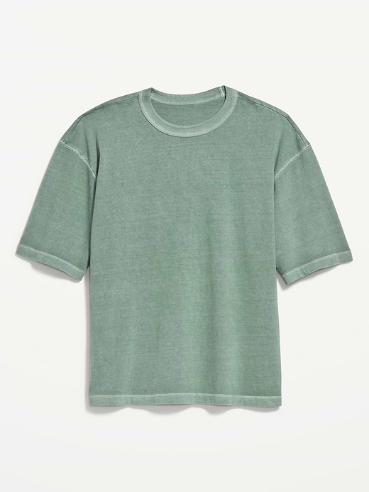 Old Navy Garment-Dyed Heavyweight Cropped T-Shirt — photo 4