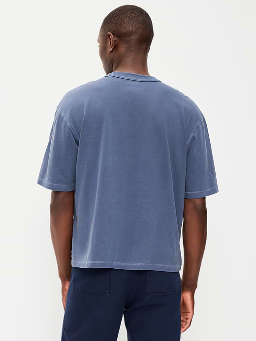 Old Navy Garment-Dyed Heavyweight Cropped T-Shirt — photo 3
