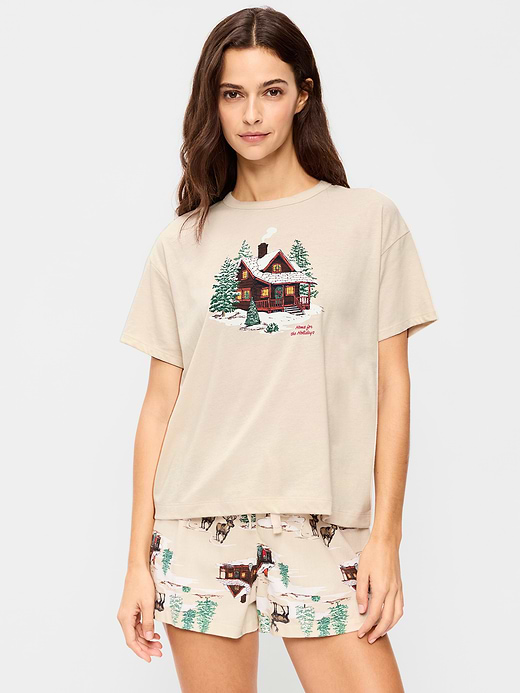 Old Navy Short-Sleeve Graphic Pajama T-Shirt — photo 1