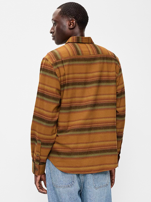 Old Navy Relaxed Long-Sleeve Flannel Pocket Shirt — photo 3