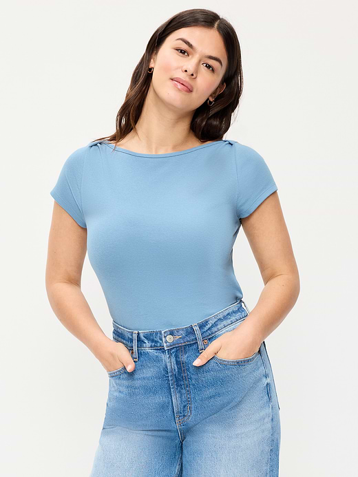 Old Navy Snug Boatneck T-Shirt — photo 6