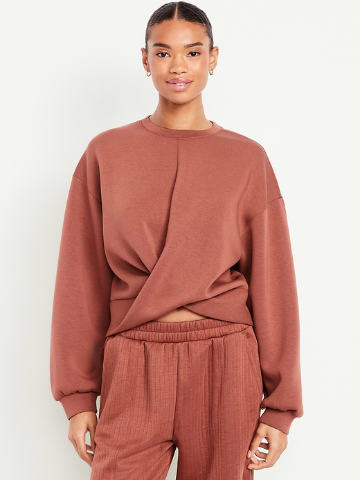 Old Navy Bounce Fleece Twist-Front Sweatshirt — photo 1