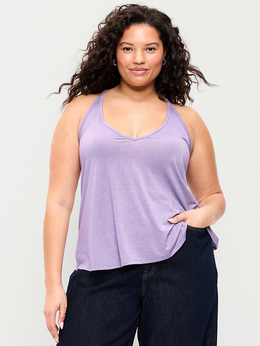 Old Navy Strappy-Back Shimmer Swing Tank Top — photo 8