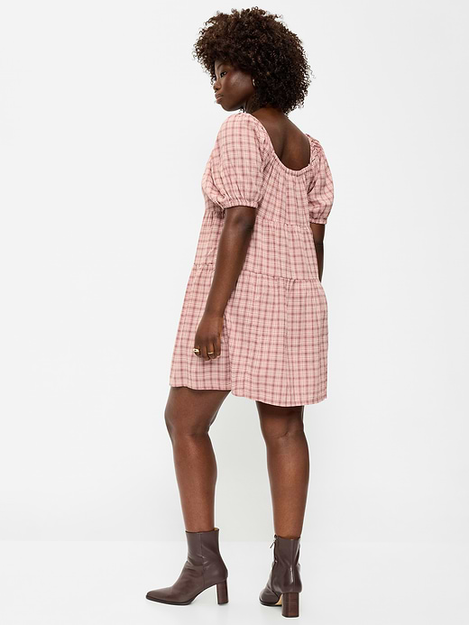 Old Navy Puff-Sleeve Smocked Mini Swing Dress — photo 8