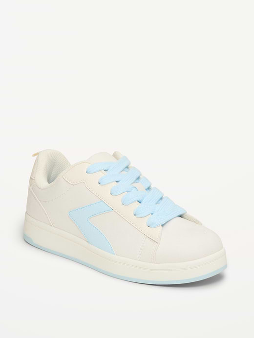 Old Navy Faux-Suede Lace-Up Sneakers for Girls — photo 1