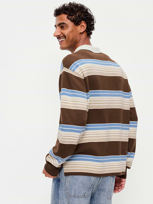 Old Navy Long-Sleeve Rugby Polo Sweater — photo 3
